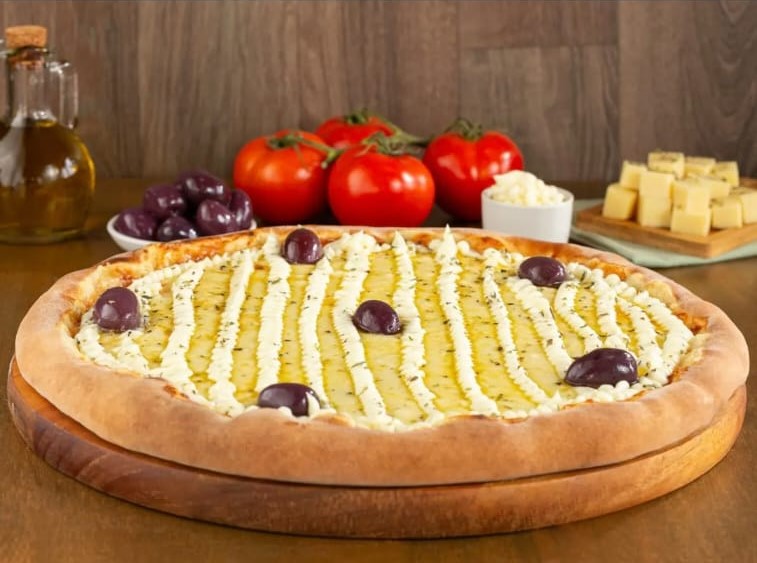 Pizza 2 Queijos da JAE Pizzas.